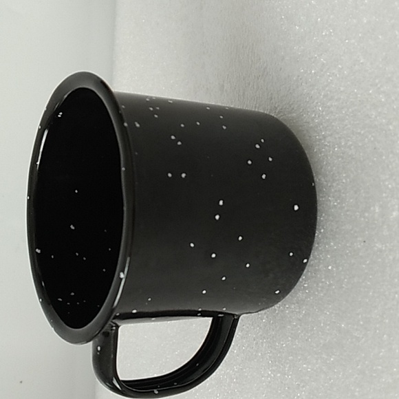 Starbucks Rare 50 Years Small Mini Tin Metal Espresso Mug Cup Collectable Black - Picture 2 of 3